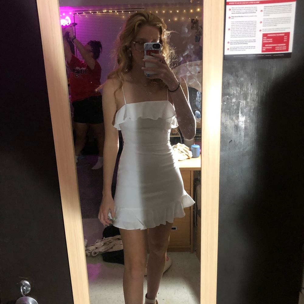 white dress